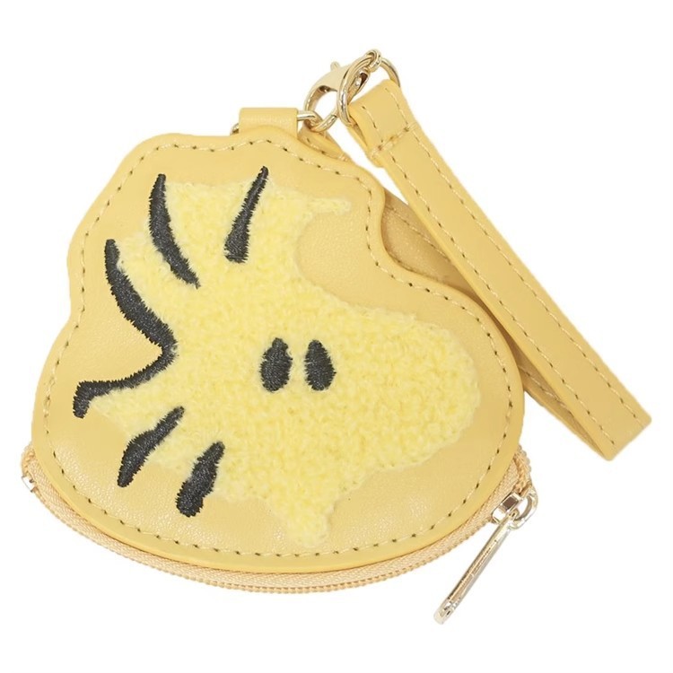 日本のスヌーピーキャラクター頭型小物収納袋チャーリーオラフかわいい漫画刺繍小銭入れペンダント|undefined