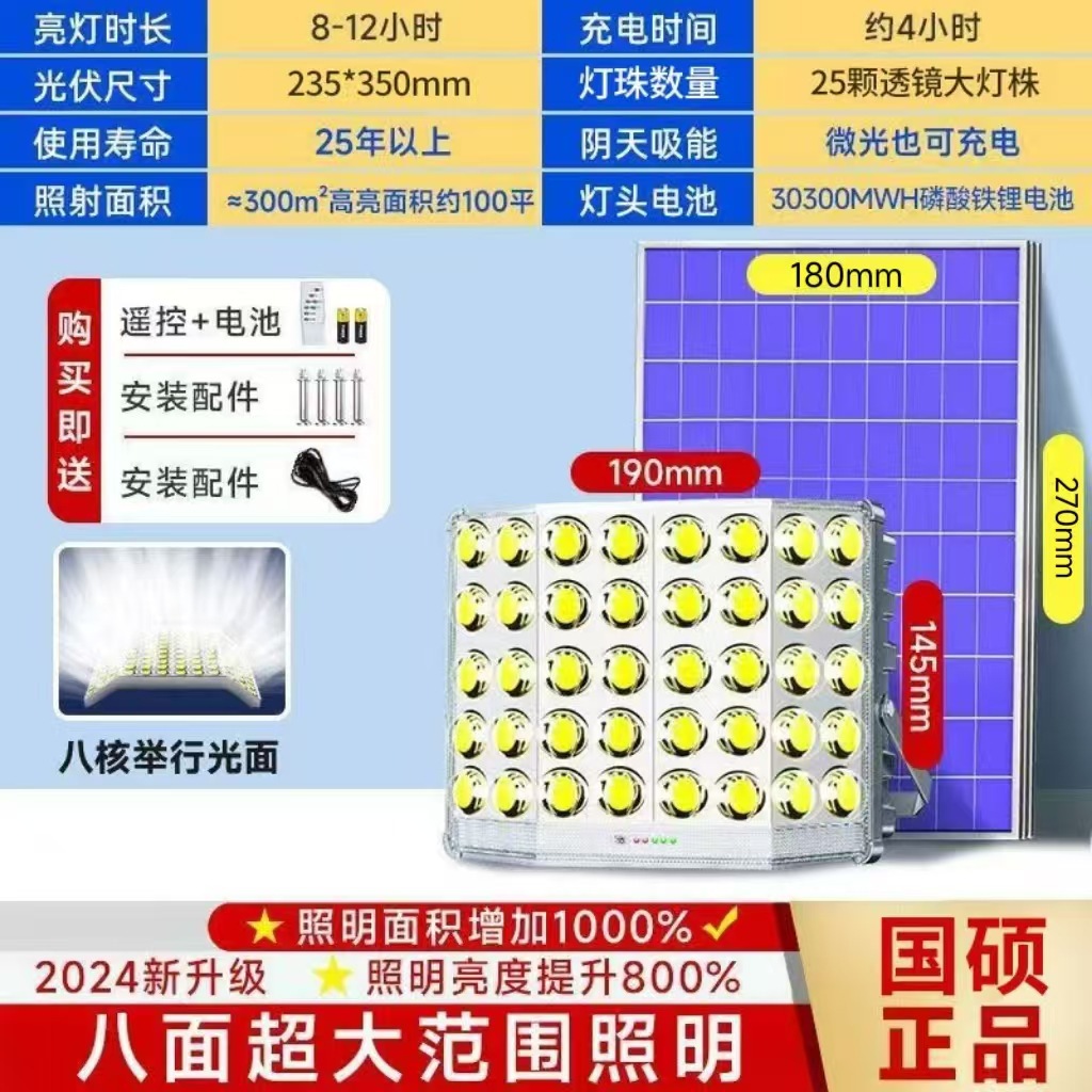 Explosive convex large lens 8000m upgraded lamp beads