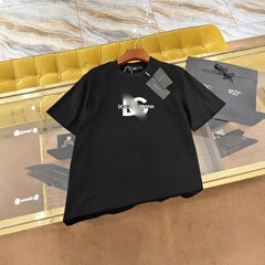 D Dujia G 夏新作人気プリントヨーロッパ通気性ラウンドネックカジュアル万能トレンドブランドトップス Tシャツ半袖メンズ