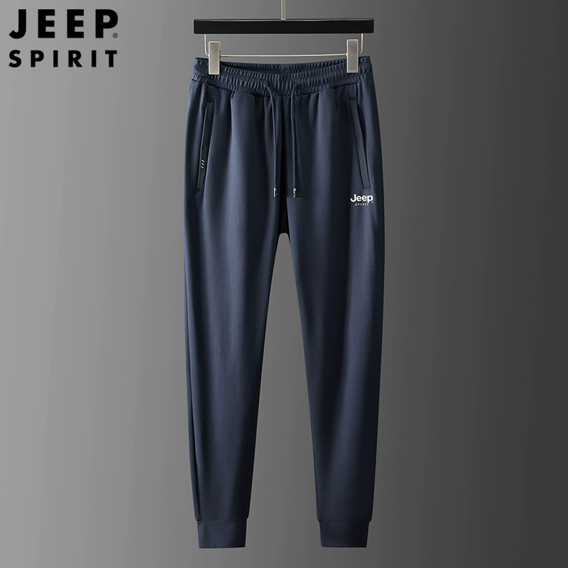 Мужские повседневные брюки, летние брюки из ледяного шелка, Мужские дышащие брюки, свободные брюки с завязкой на щиколотке, мужские 21315