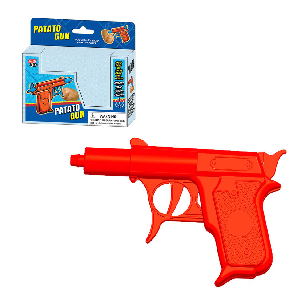 Nueva pistola de patata nueva pistola de patata exótica creativa descompresión pistola entera al aire libre tiro Juguetes
