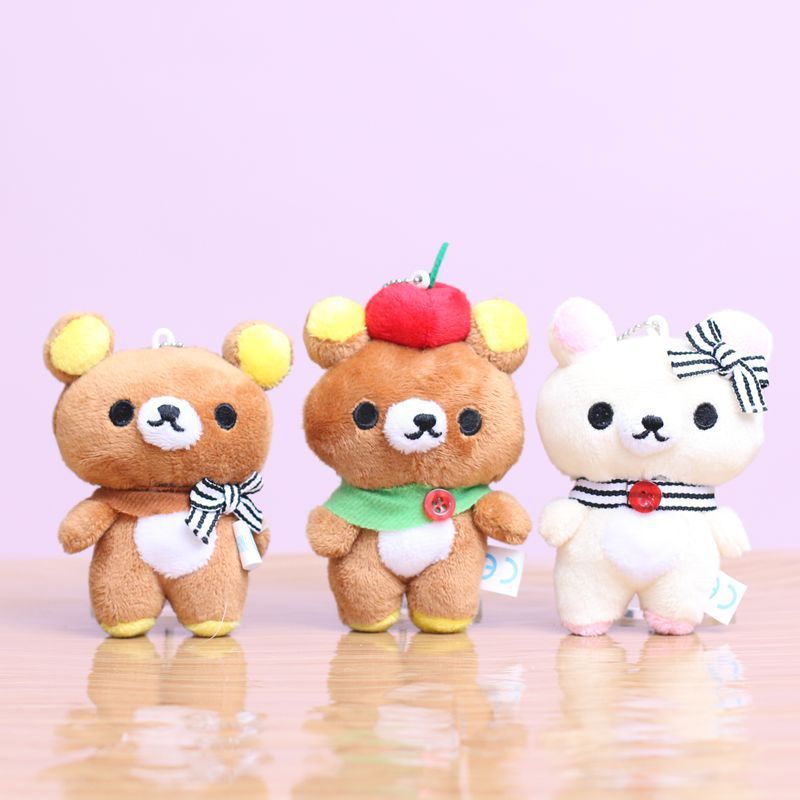ネット有名人かわいいリラックマペンダントぬいぐるみ人形クマバッグペンダントキーホルダー人形人形|undefined