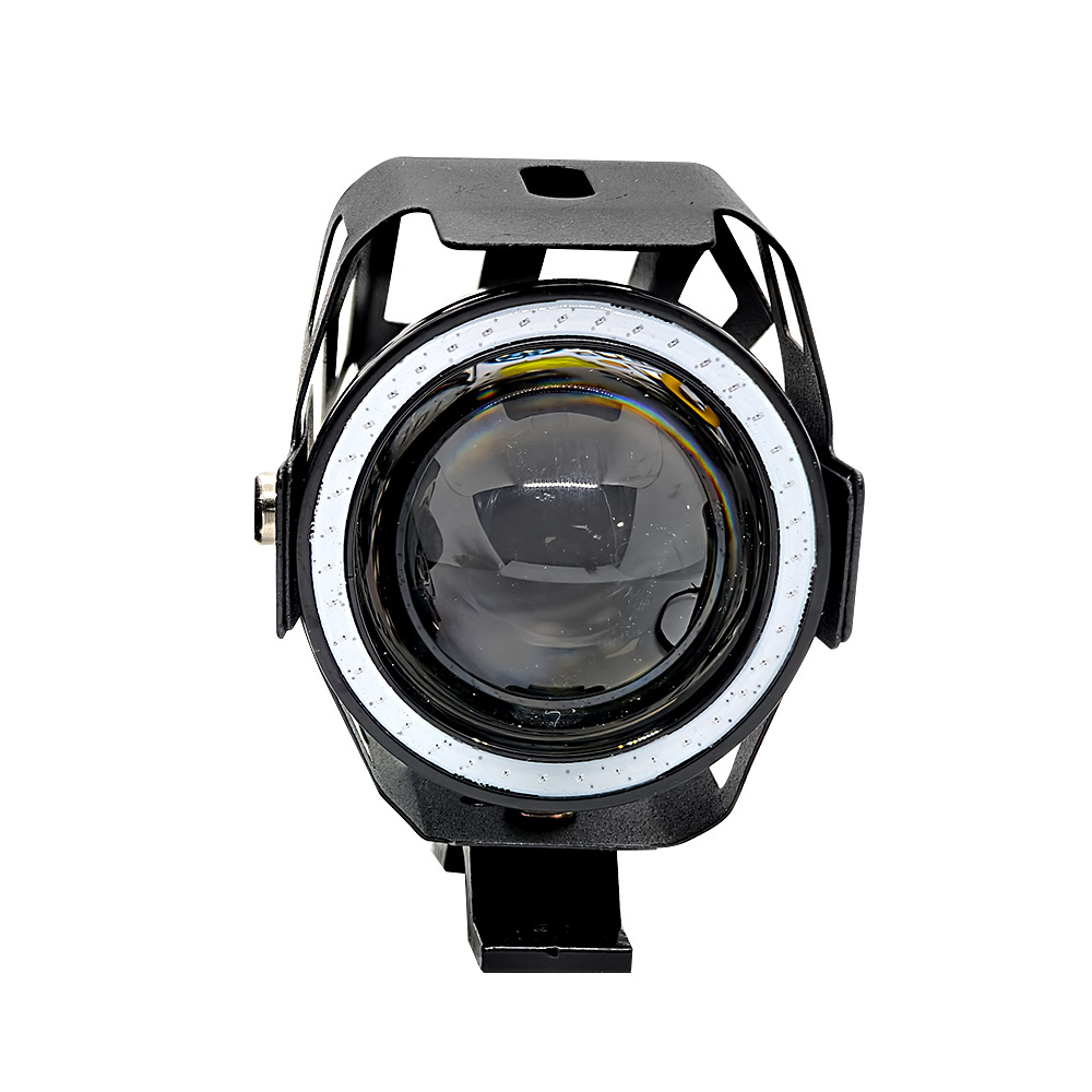 Car and Motorcycle Led Spotlight U7 Ultra-Bright Laser Cannon Strobe Electric Vehicle Angel Eye Headlight Modification Universal