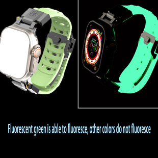 Apple Watch Iwatchs9 Strap Ultra49Mm Silicone Strap 45/44/42mm Sports Strap Suitable for