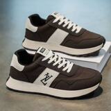 Мужская обувь, весна 2025, новые модные универсальные кроссовки для подростков, повседневная мужская спортивная обувь на толстой подошве с толстой подошвой «Форрест Гамп»