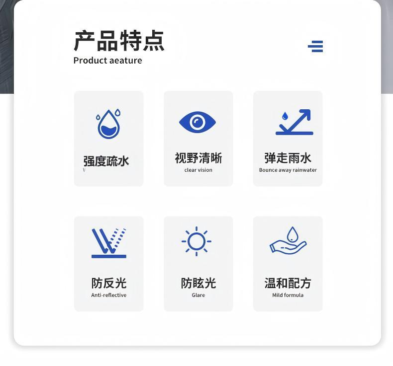 Rearview Mirror Rainproof Artifact Bullet Rain S1 Agent Car Glass Rainproof Agent Rainy Day Waterproof Car Window Water Repellent Coating Agent