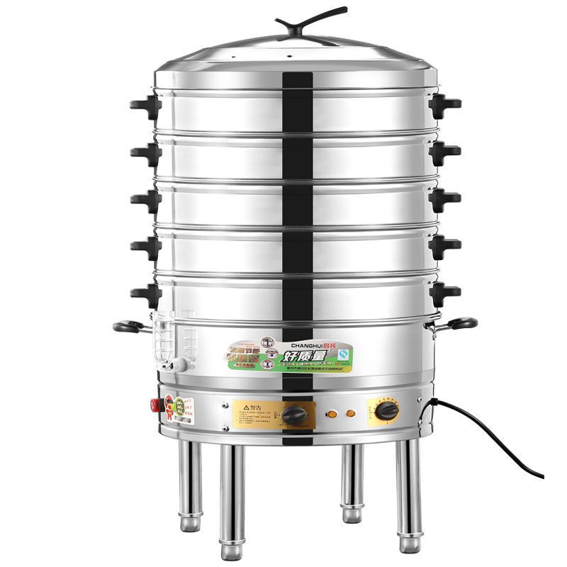 电蒸笼大容量多功能蒸包炉商用早餐店大号蒸馒头蒸菜不锈钢电蒸锅