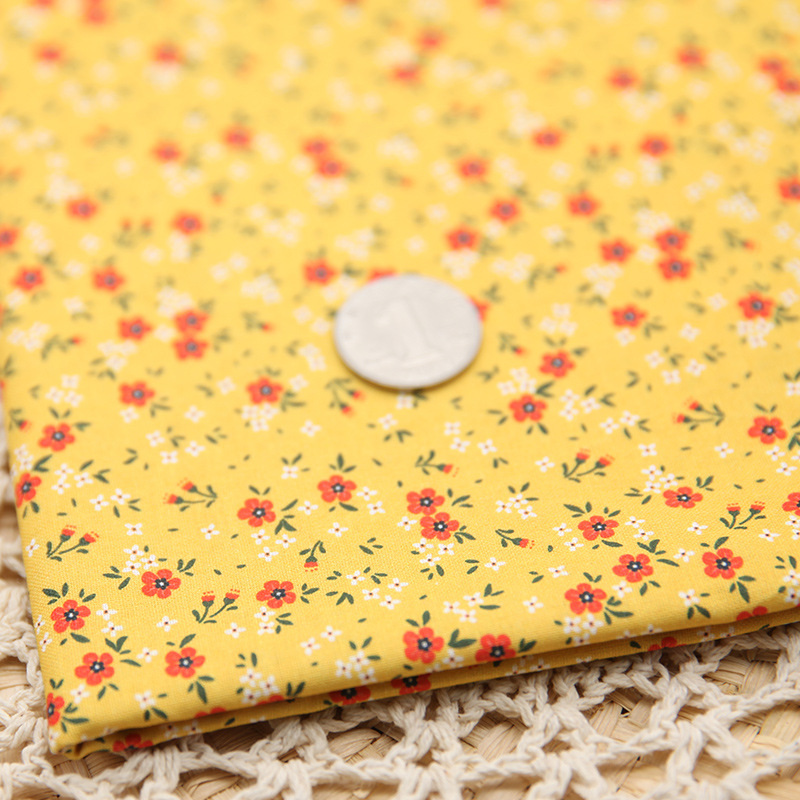 Tela de bordado hecha a mano para patchwork DIY, tela de bordado Lu, tela de bordado de moda, tela floral de algodón para punto de cruz y muñecas.