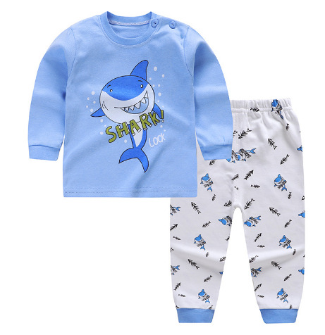 2023 nueva ropa para niños traje de ropa interior para niños coreanos ropa de otoño para niños pequeños y medianos pantalones largos pijamas para bebés ropa para el hogar