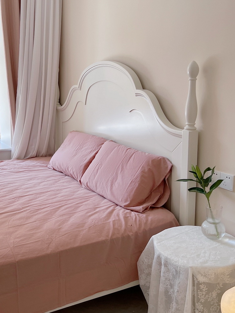 IYR7 American Children's Bed Girl's Room All Solid Wood Princess Bed Master Bedroom 1.8m Double Bed 1.5m Simple White Single