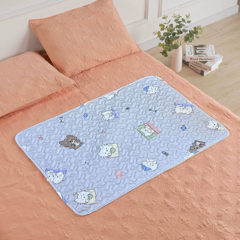 Cotton hermetic waterproof physiological mattress for elementary school students, washable
