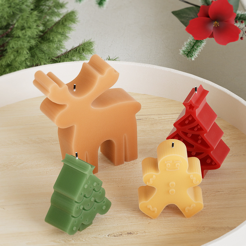 Christmas Tree, Tree, Snowman, Snowflake, Deer, Elk Pattern Christmas Cute Christmas Tree Tree Snowman Silica Gel