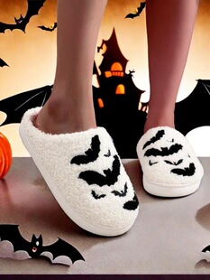 P 2237 Halloween Ghost Pumpkin Slippers �f�}��ë�q��Ь
