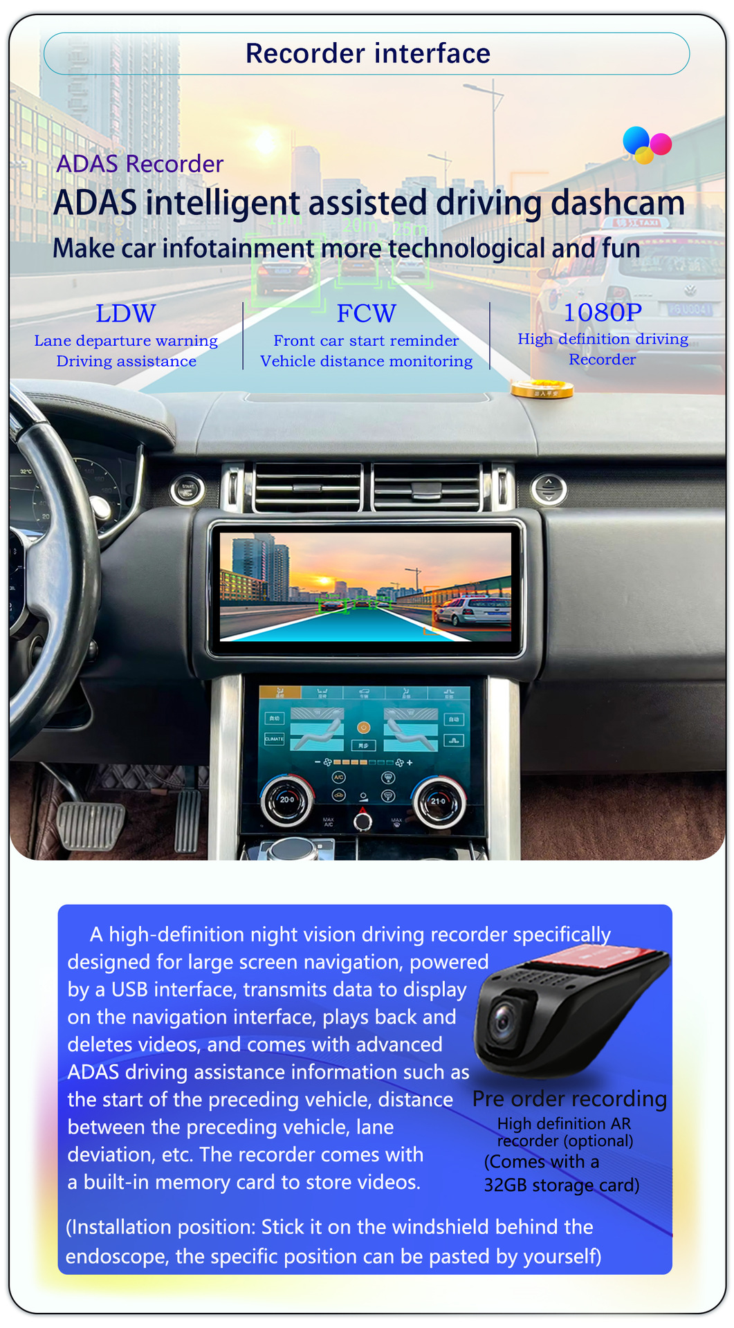 Suitable for 12.3-Inch 13-17 Model Land Rover Range Rover Executive L405 Sport L494 Android Navigation with 360 Panoramic View Integrated System