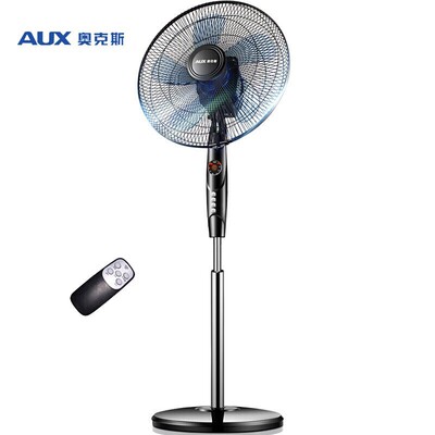 apply Aux electric fan Stand household vertical dormitory Wind power Desktop remote control Shaking head Electric fan summer