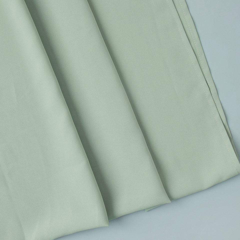 Chân váy dài xếp ly tulip xẻ tà phong cách đường phố — Trắng, màu hồng, màu xanh, màu đen chi tiết 9