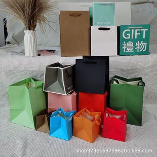 Square Large Side Width Gift Bag Carton Household Appliance Packaging Bag Gift Return Gift Handbag in stock Printable