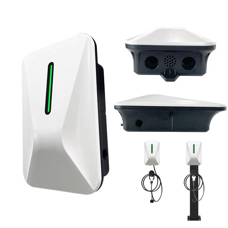 Ac Charging Station Single Gun Shell L03 Model Vertical Wall-Mounted Charging Equipment Car Charging Station Plastic Shell Customization