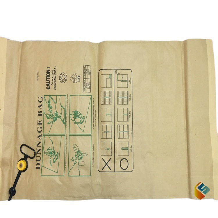 Kraft Paper Container Buffer Inflatable Bag Logistics Boat Ship Box Cart Special Filling Air Column Bag 1000*2000