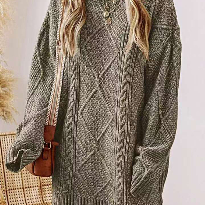 Demi-season fashionable long Japanese retro sweater