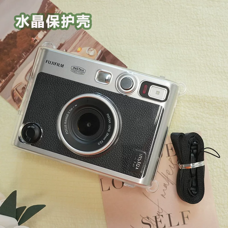 Polaroid, compatible camera, transparent protective case, lens, accessories