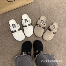 ��ʽ����Ь�ӽq��ů���ëë��ЬŮ�ﶬ�⴩һ�_�Ű��^���ϲ���Ь