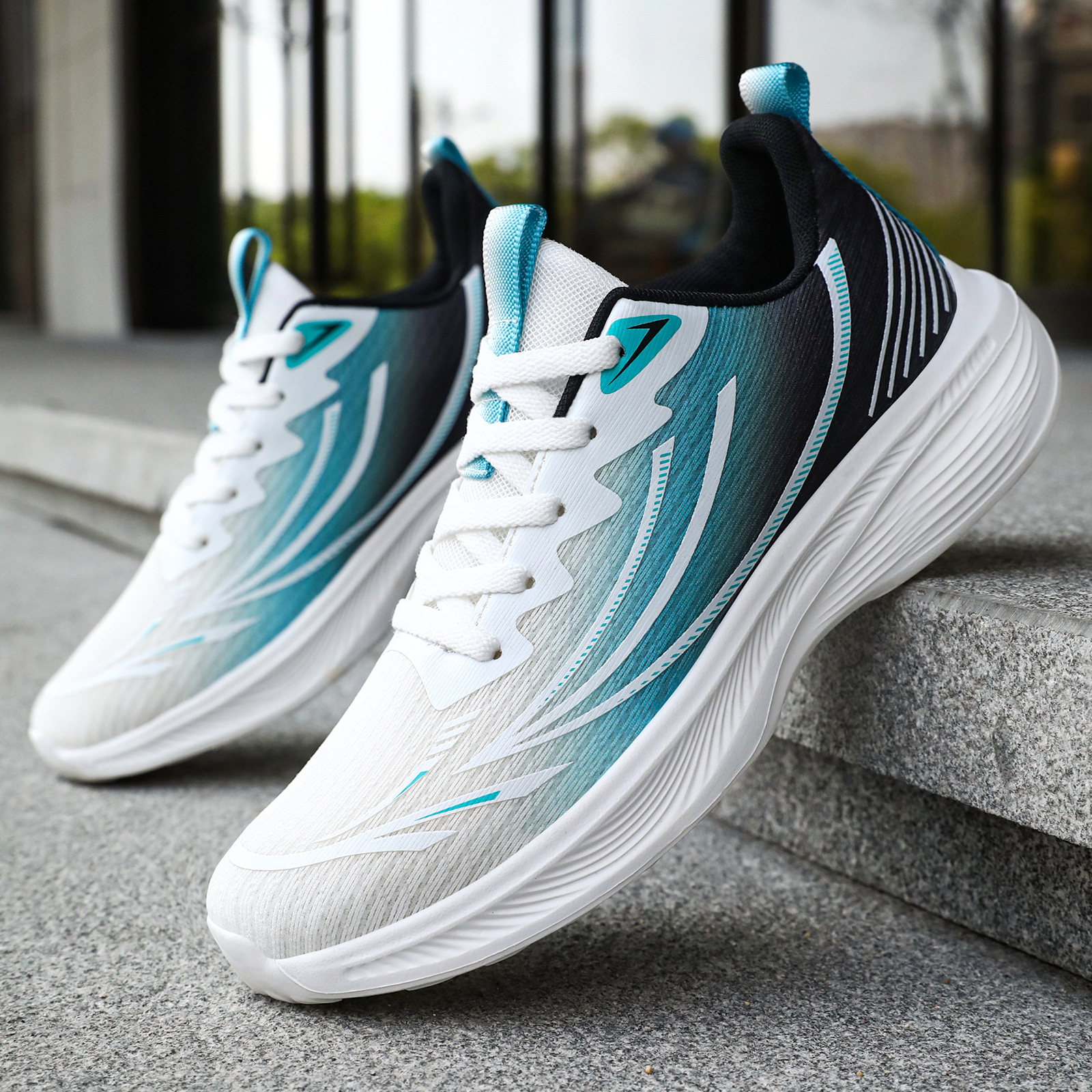 Men's Sneakers, Popular, Fashionable, Breathable Mesh Shoes, Dropshipping, Comfortable, Trendy Single Shoes, Soft Sole, Non-Tiring, Running Shoes