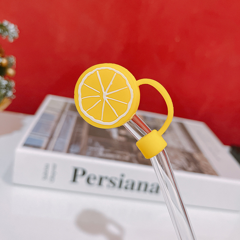 20g Weight Straw Decorative Cap Kitchen and drinking utensils 1 Piece Quantity Daily Occasion Silica Gel Material Christmas Festival Santa Claus, Fruit Pattern Cute Style Christmas Cute Santa Claus Fruit Silica Gel Straw Decorative Cap 1 Piece 9
