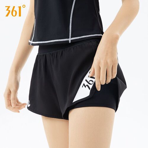 361 sports shorts for women to wear outside, abdominal control three-point sports pants, summer thin yoga anti-exposure fitness shorts for women