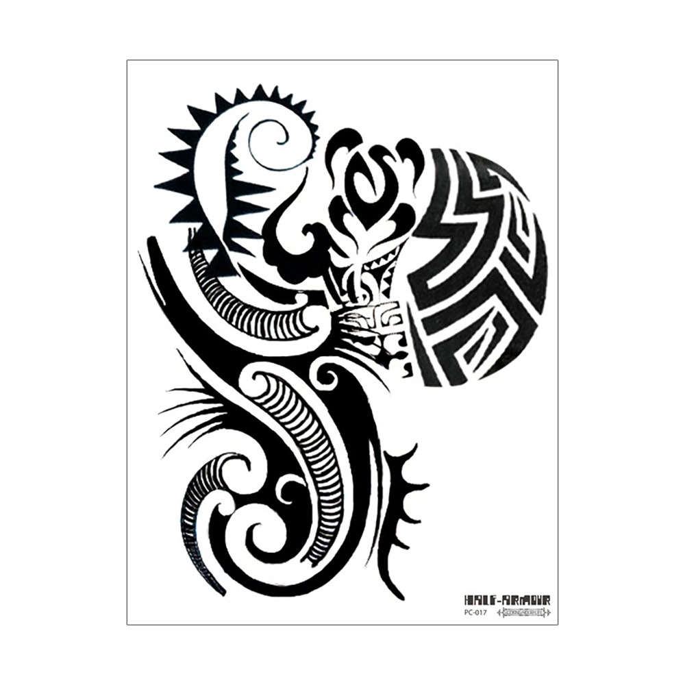 Ruika dragón tatuaje pegatinas impermeable hombres y mujeres sobre el hombro dragón pecho fresco de larga duración tatuaje pegatinas tatuaje