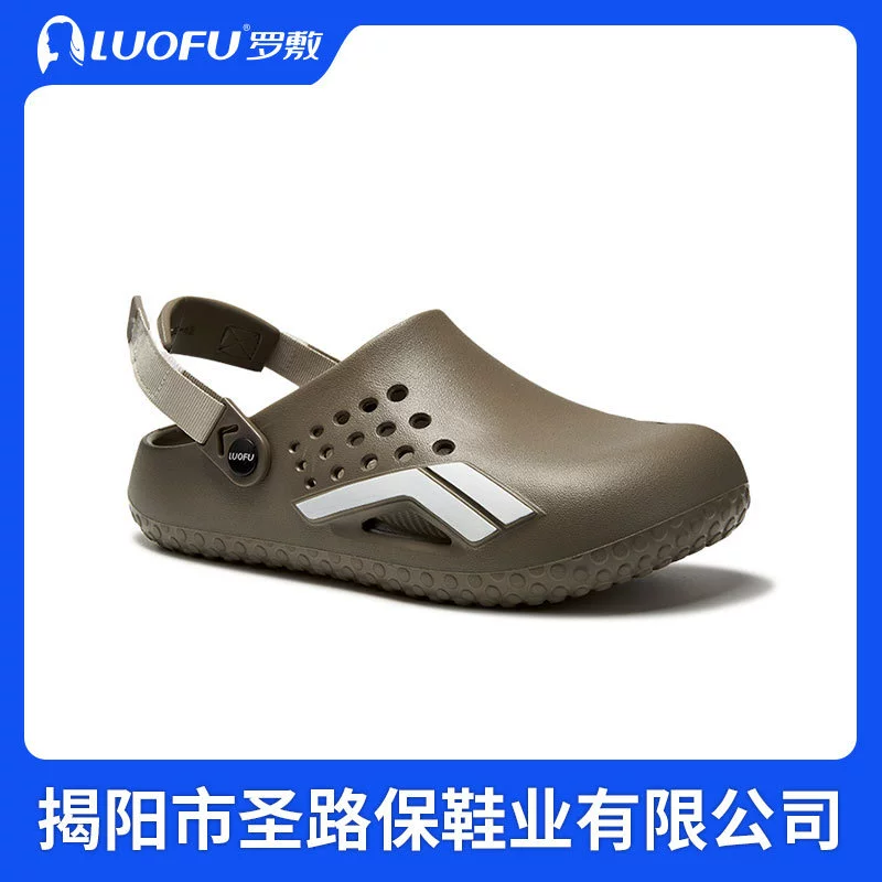 Обувь LUOFU hole shoes мужская обувь с нескользящей подошвой, пляжная уличная обувь, плоская подошва, универсальная мода 6248 мужчин