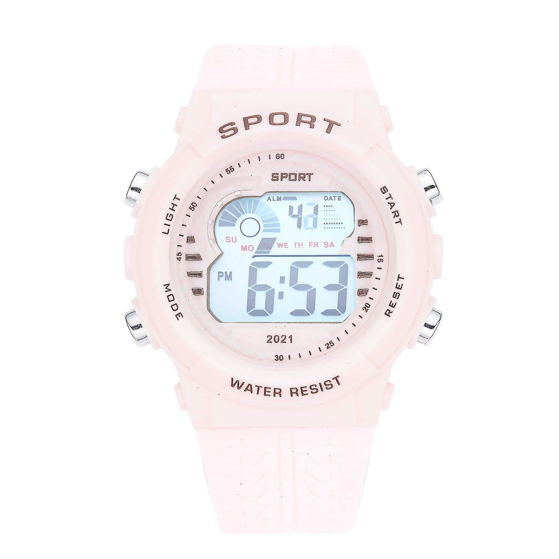 Tendencia de estudiantes de secundaria secundaria alarma reloj electrónico deportivo multifuncional para hombres y mujeres cronógrafo nocturna reloj electrónico en stock