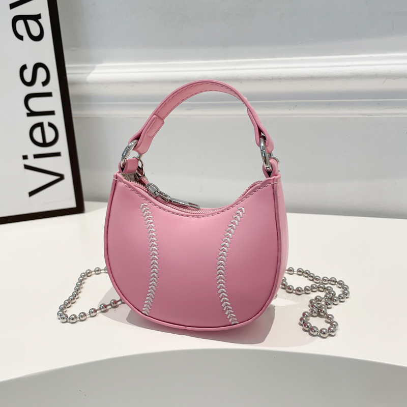 Versión coreana del bolso de nicho 2025 primavera y verano nuevo bolso femenino casual bowling bandolera mini cadena bandolera