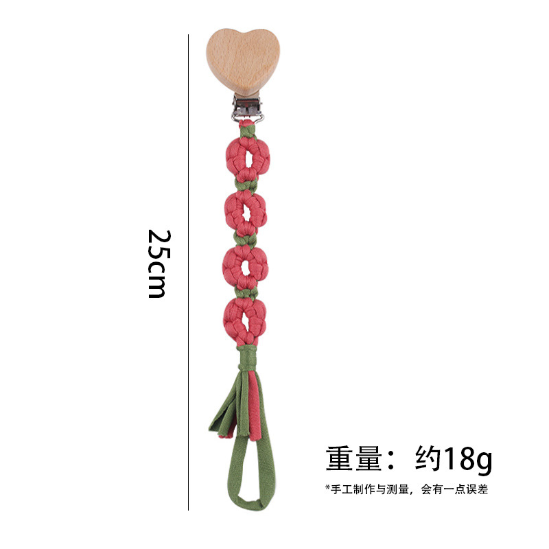 Nuevos productos para bebés, tela de algodón, cadena de chupete, pequeña margarita tejida a mano, chupete para bebés, cadena anti-caída