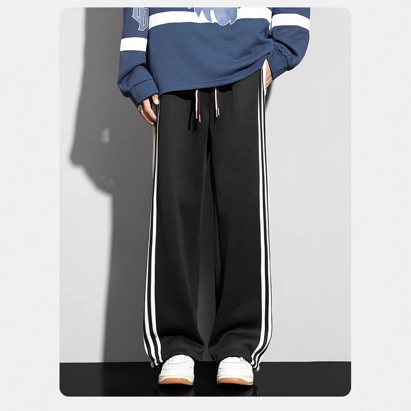 Men's Pants Autumn 2025 New Japanese Style Student Loose Sports Pants Striped Casual Long Pants Wide-Leg Jogger Pants Men's Pants Autumn 2025 New Japanese Style Student Loose Sports Pants Striped Casual Long Pants Wide-Leg Jogger Pants