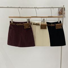 灯芯绒半身裙女秋冬2025年新款韩版休闲百搭显瘦防走光短裙A字裙