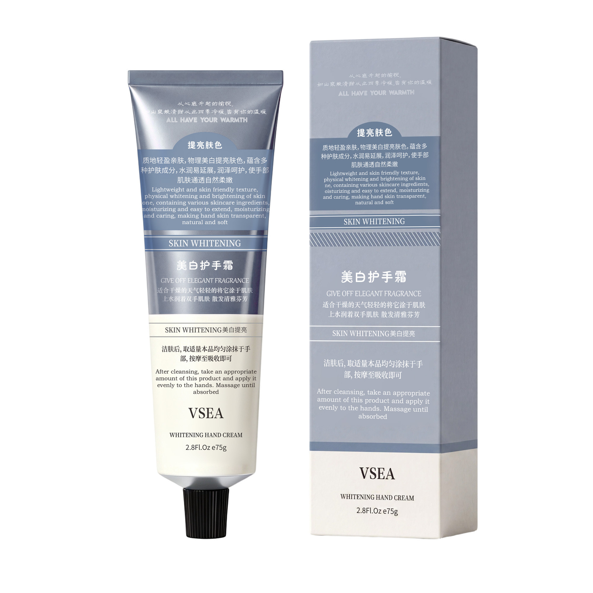Crema de Manos Blanqueadora Perfumada Hidratante, Blanqueador para Manos