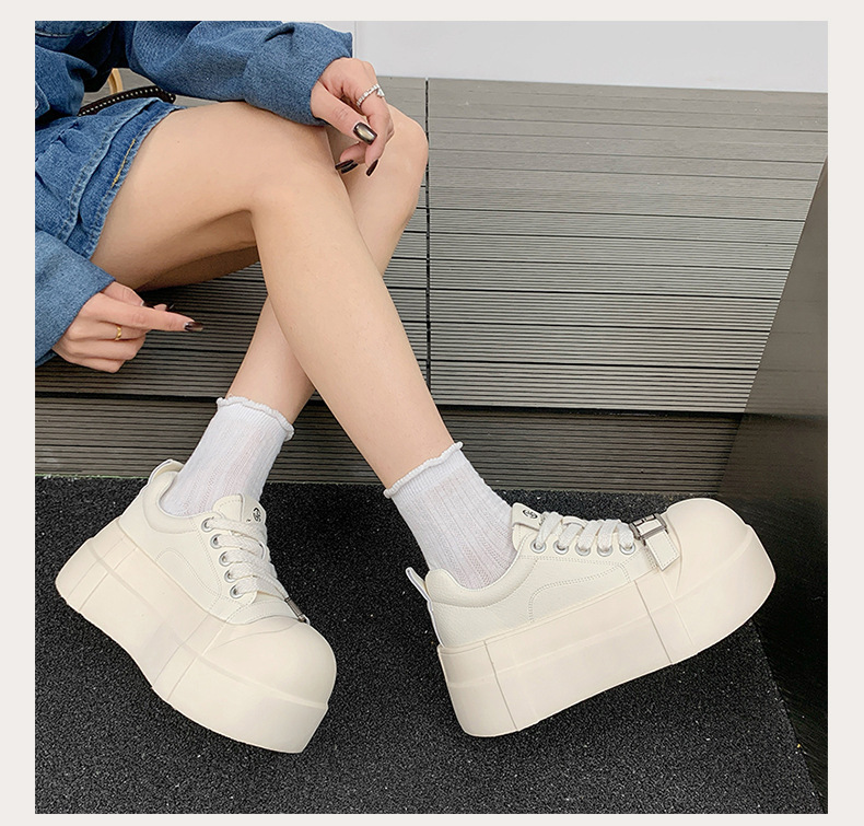 High-end Women's Sneakers With Thick Soles Height Increase, New Spring/autumn Model, Sporty And Casual, Super Popular_vogvips.com