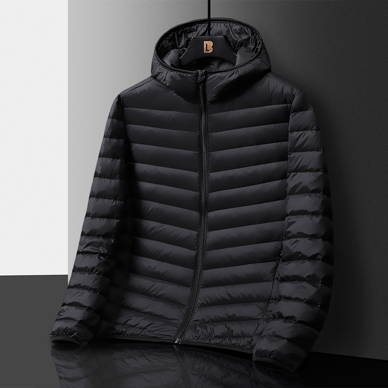 Chaqueta de algodón acolchado para hombres 2023 nueva chaqueta ligera acolchada de algodón para jóvenes y de mediana edad más tamaño abrigo de algodón acolchado abrigo de otoño e invierno chaqueta acolchada de algodón anti-temporada para hombres