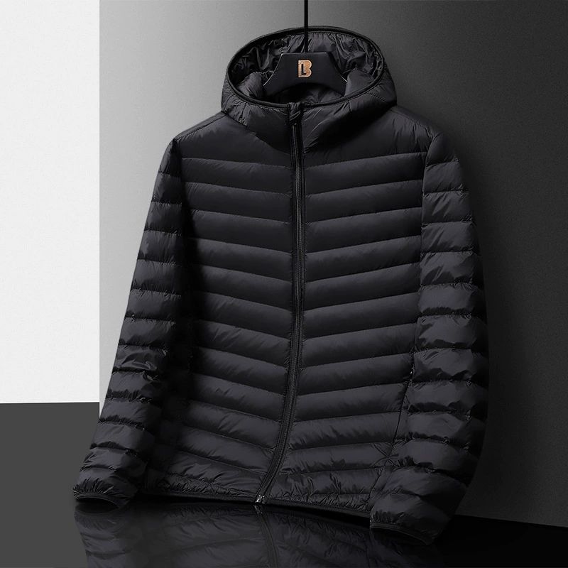 Куртка с хлопковой подкладкой, Мужская Новая легкая пуховая куртка с хлопковой подкладкой 2023 года, пальто с хлопковой подкладкой для молодого и среднего возраста, осенне-зимнее пальто, Мужская антисезонная куртка с хлопковой подкладкой