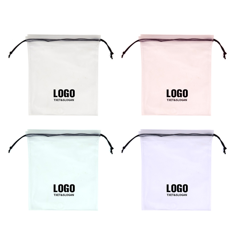 Venta al por mayor material de TPU bolsa de almacenamiento con cordón de gran capacidad portátil de viaje bolsa de cosméticos simple moda impermeable bolsa de lavado