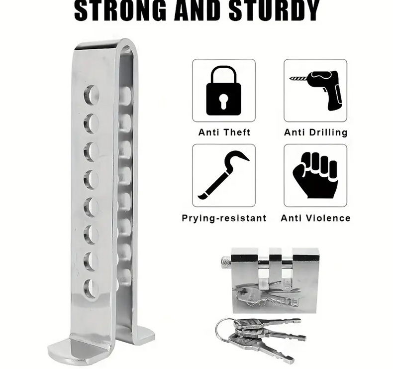 Car Anti-Theft Lock Stainless Steel Car Lock Brake Lock Throttle Lock Suv Car Lock Vehicle Pedal Lock Anti-Theft Preferred Choice