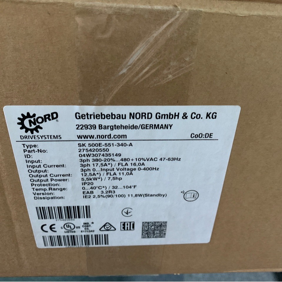 SK 500E-551-340-A 变频器 诺德 NORD