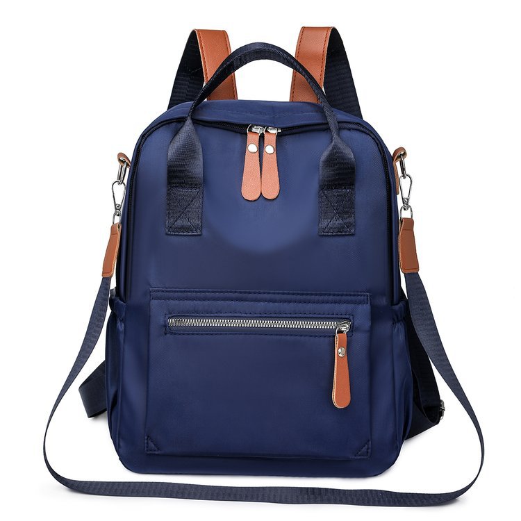 Casual simple mochila de mujer tendencia transfronteriza 2025 nuevo color sólido simple mochila de hombro simple
