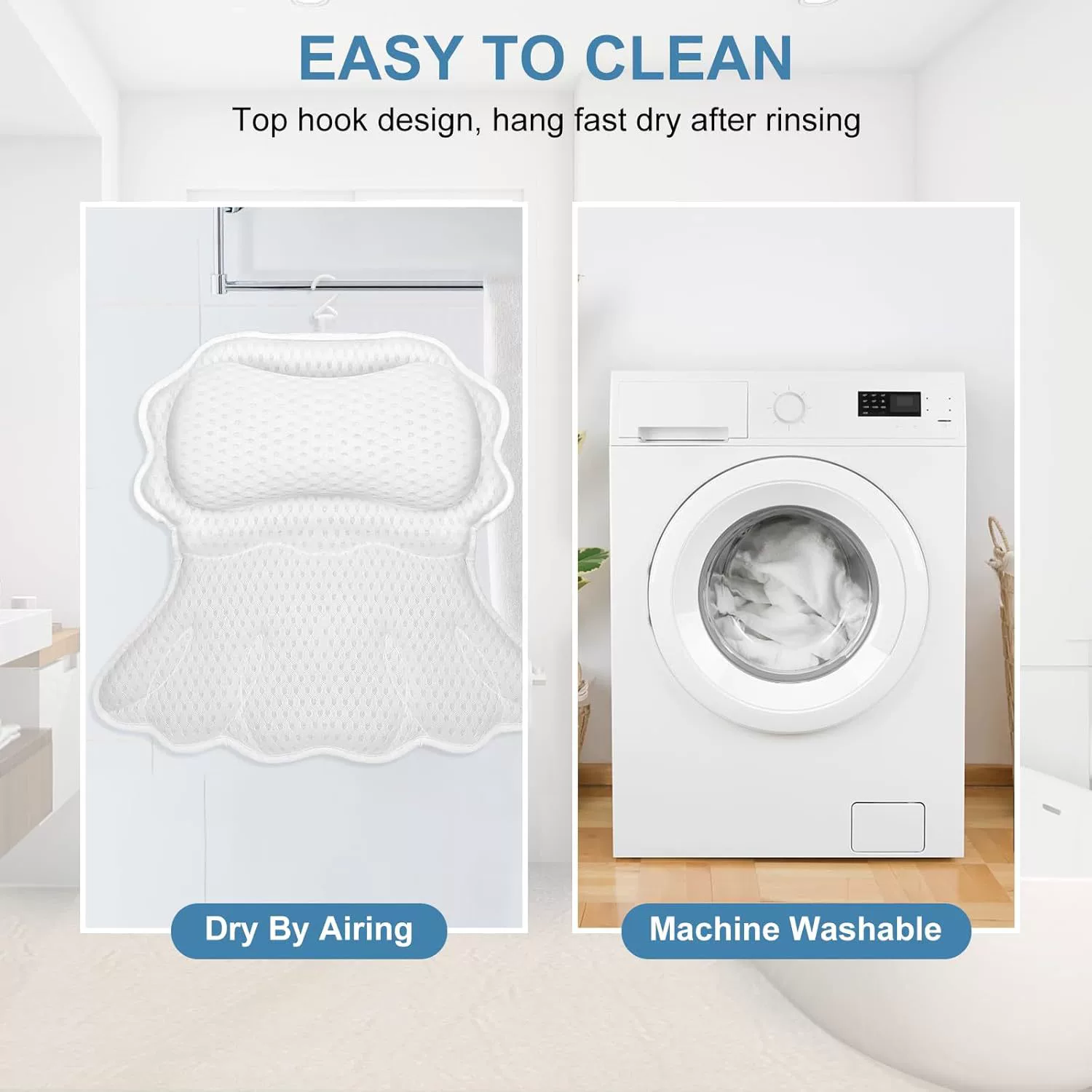 Bathtub pillow non-slip mat bath cushion back cushion bathing head pillow bath headrest massage bath pillow