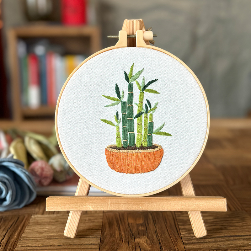 Bordado hecho a mano DIY material paquete niños estudiante de punto de cruz tridimensional de tela Europea bordado creativo colgando pintura