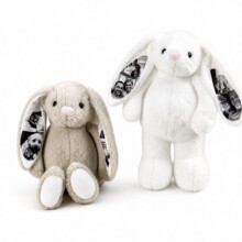 30CM��������Aë�q����logo���Dӡbunny�L��ë�q����