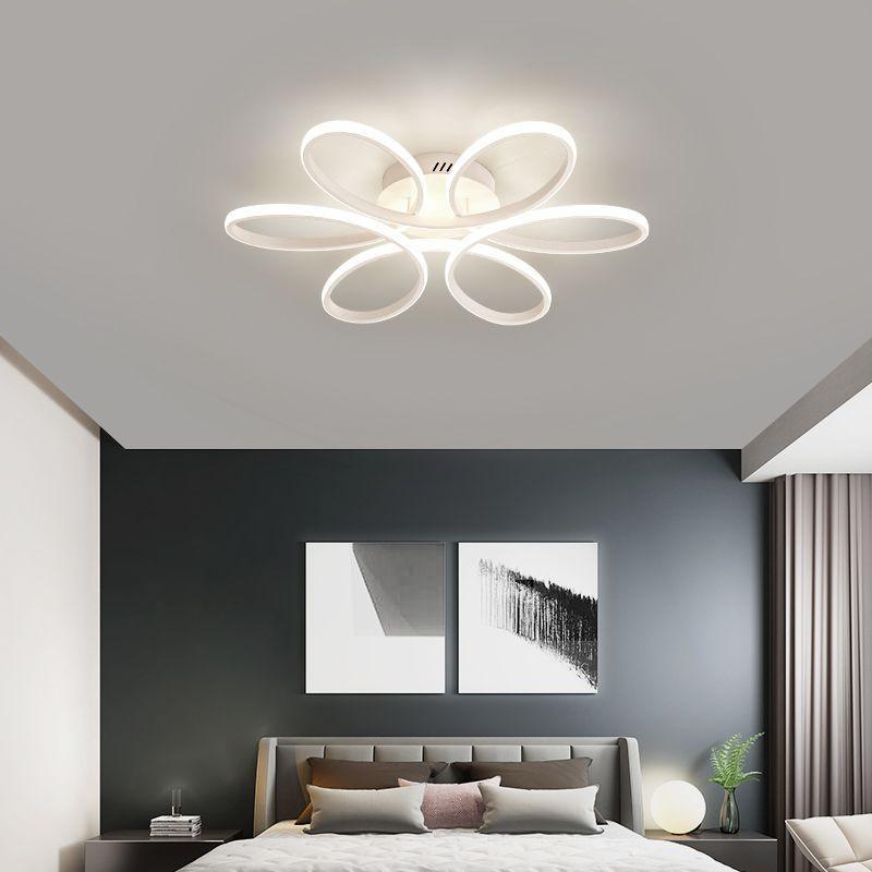 Luz nórdica sala de estar de lujo techo habitación personalizada forma de nudo chino dormitorio Super brillante oro comedor techo lámparas colgantes