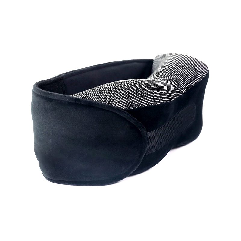 Nueva bufanda transfronteriza en forma de U almohada máscara de ojo espacio memoria espuma cuello almohada almacenamiento ajuste lento rebote memoria almohada de espuma