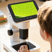 儿童电子显微镜初中生小学生专用微距离带屏放大镜高倍高清显微镜